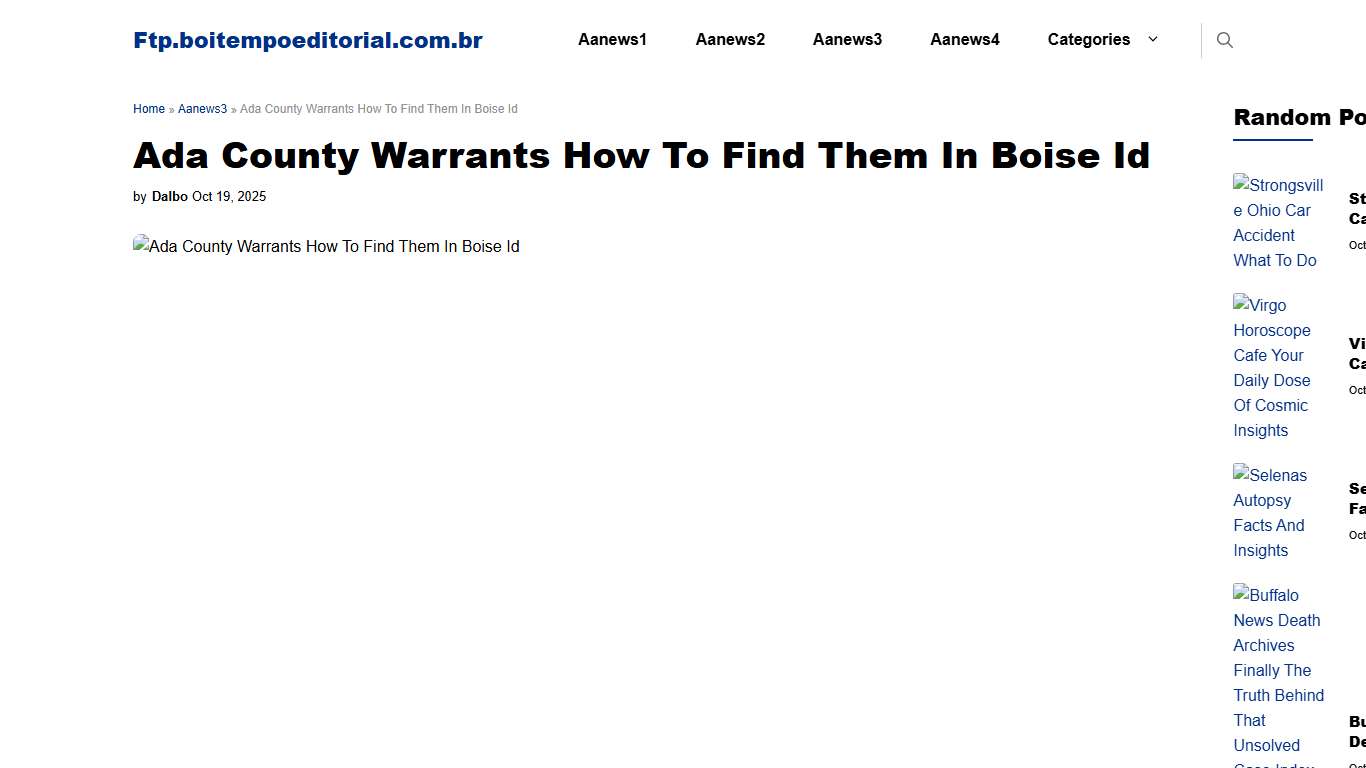 Ada County Warrants How To Find Them In Boise Id